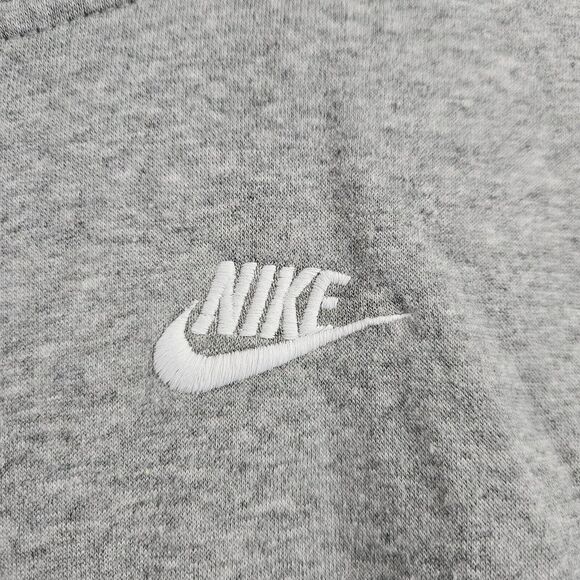Nike Hoodie Womens S Small Gray Funnel Cowl Pullover Short Sleeve 8039 - Picture 3 of 7